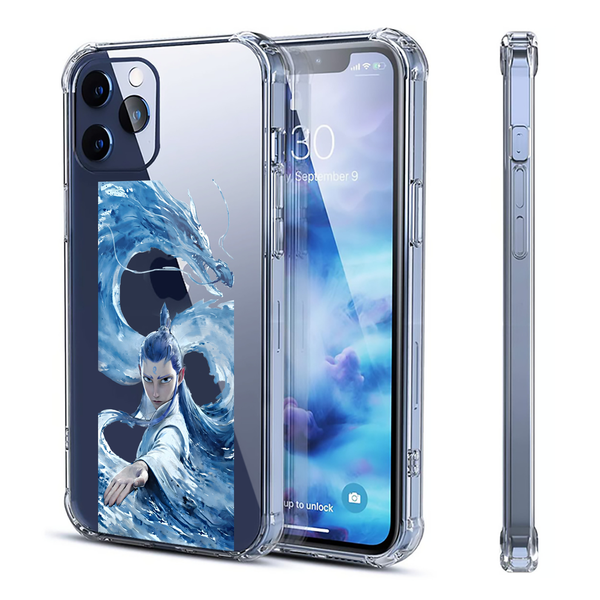 （画像用） Ne Zha 2 ナタ 魔童の大暴れ 【iPhone 12シリーズ対応】透明スマホケース（クリアソフトケース）